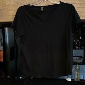 Anne Klein Sport short sleeve black top